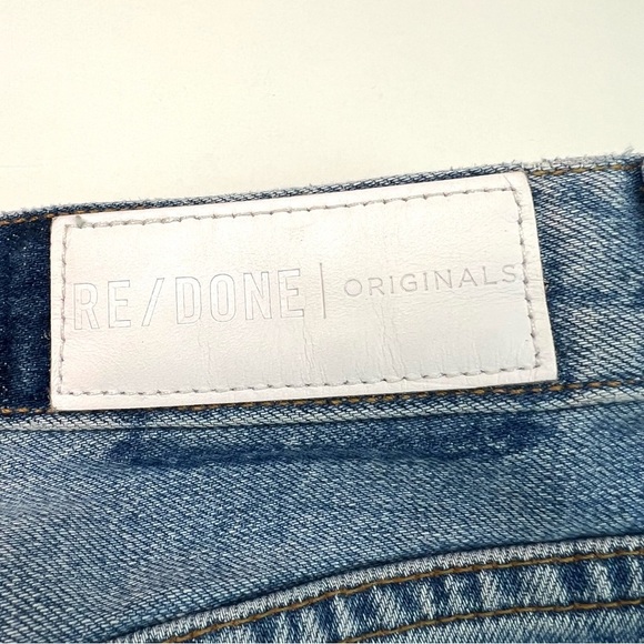 Re/Done Originals High Rise Light Wash Button Fly Skinny Jeans Size 27 - Picture 8 of 13